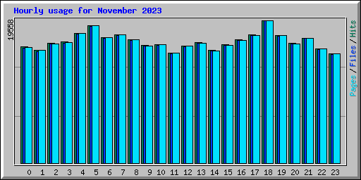 Hourly usage for November 2023